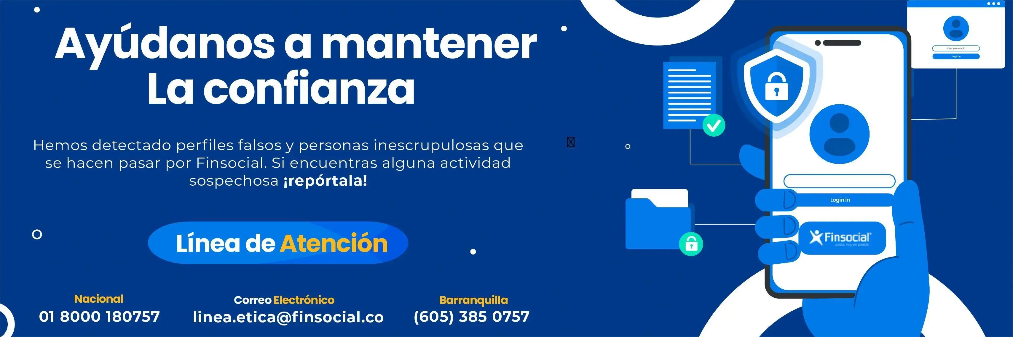 Ayúdanos a mantener la confianza